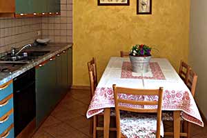 scorcio cucina dell'appartamento Calendula